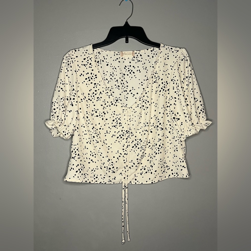 Altar’d State - White and Black Blouse